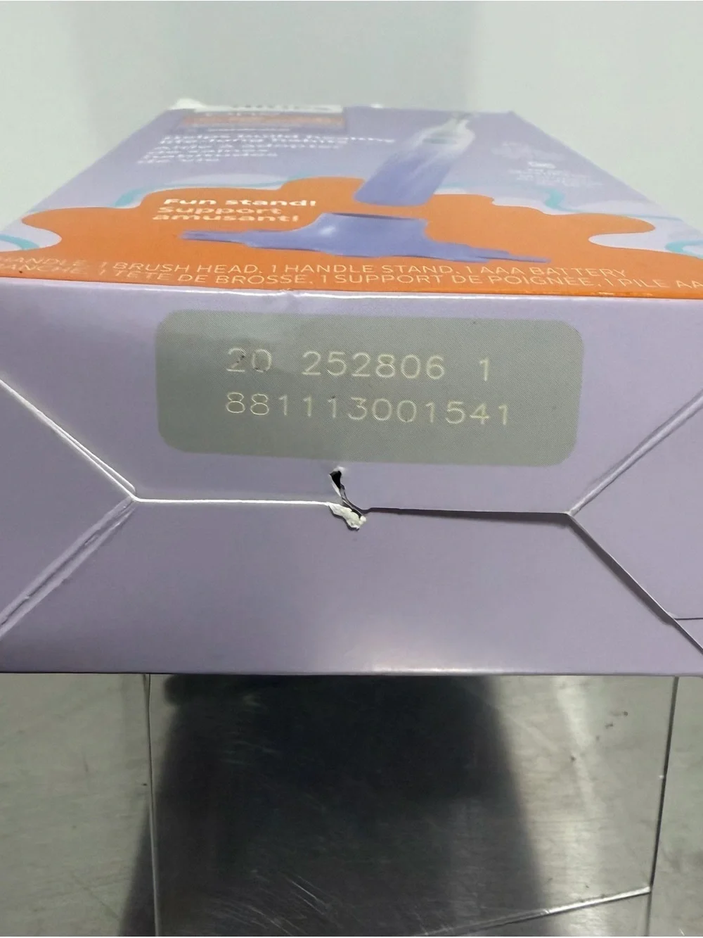 Philips One by Sonicare for Kids Battery Toothbrush for Ages 3+ ~ Purple ~ NIB